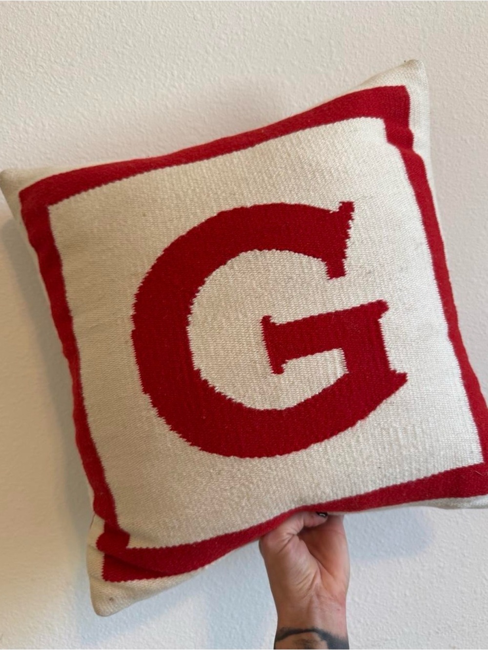 Jonathan Adler reversible wool pillow